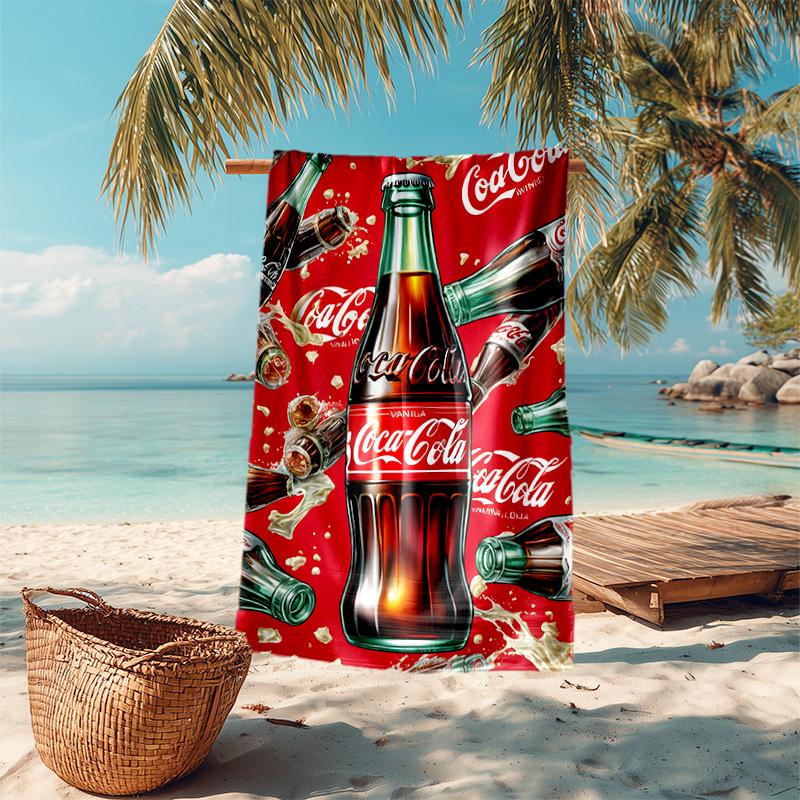 Christmas Gift Halloween Theme Bear Truck Coca Cola beach towel outdoor camping vacation swimming beach towel outdoor absorbent bath towel Y2