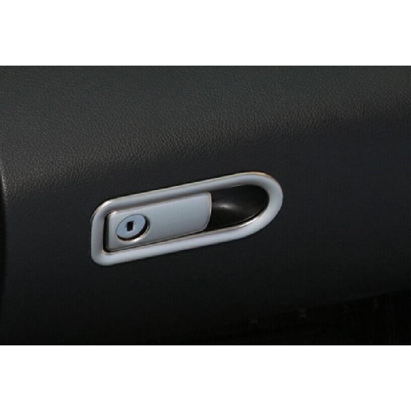 Silver Steel For Mercedes-Benz GLC Co-Pilot Storage Box 16-22 Handle Panel Trim
