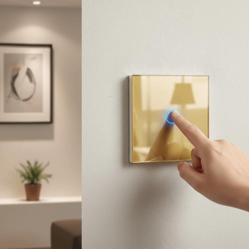 Glass Panel Touch Sensor Switch EU Standard Smart Switch Touch Panel Switch Smart Home