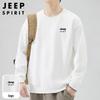 Мужской свитшот с круглым вырезом и принтом букв JEEP SPIRIT