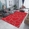Ковер с принтом красного сердца для гостиной, спальни, прикроватной зоны, ванной комнаты, напольный коврик, ковер в зону, коврик для дивана, домашний декор, роскошный подарок