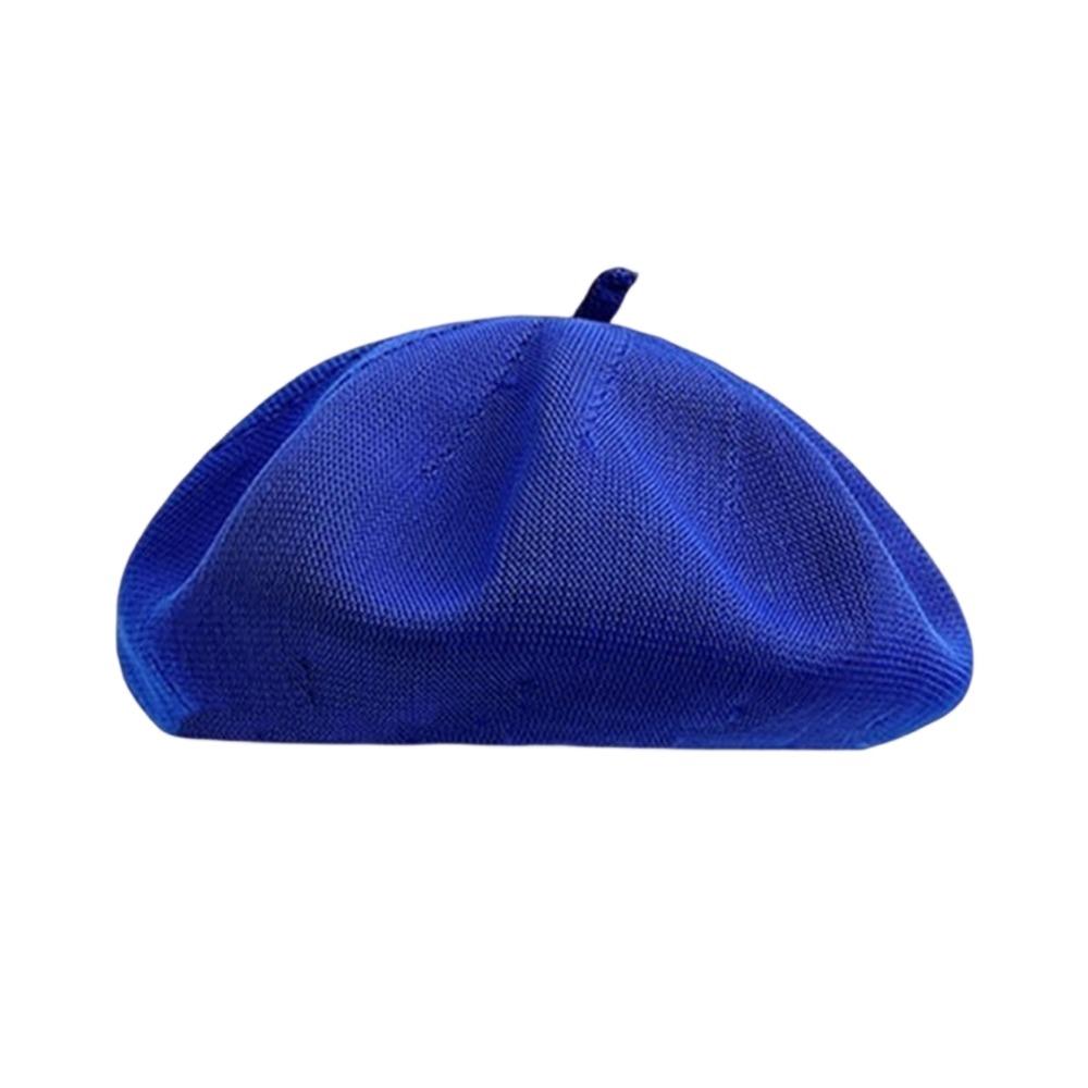 Knitted Berets Hat for Women Cotton Yarn Summer Beret Dome Painter Hat for Spring and Summer