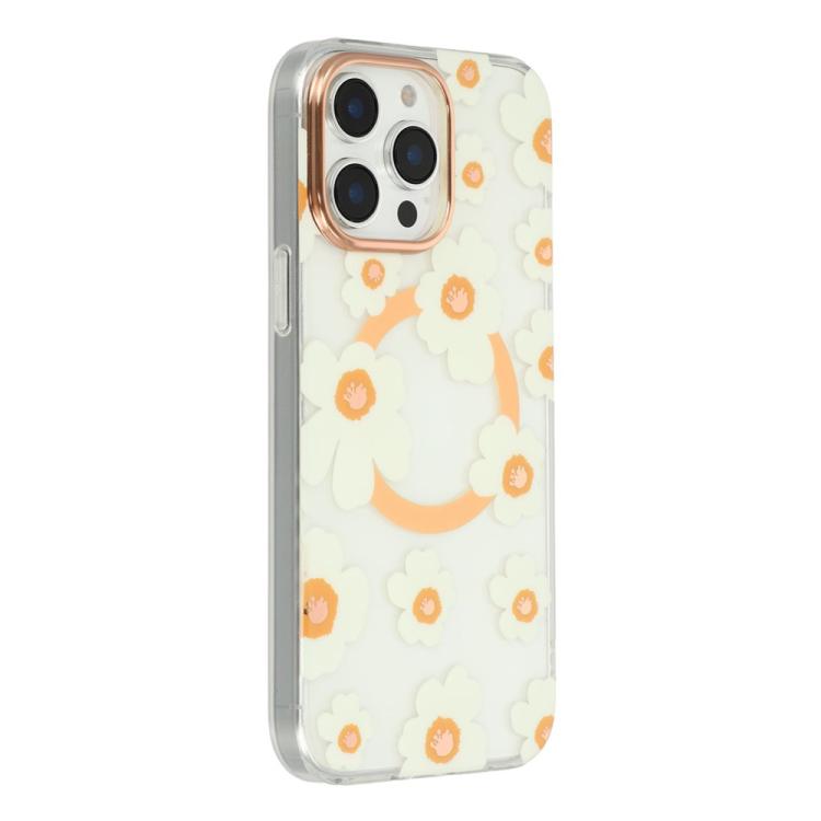 Floral Pattern TPU + PC Magnetic Phone Case