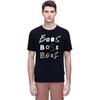 HUGO BOSS T-Shirts Men's Navy Blue Crew Neck Moderate Straight Fit 50473066-404