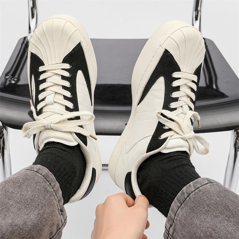 New four-season personalized standard lace-up sports and leisure shell head shoes trendy shoes