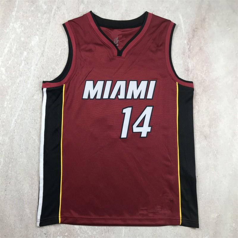 Miami Heat Basketball Jersey Custom Name Number Fan Apparel Men Women Sportswear