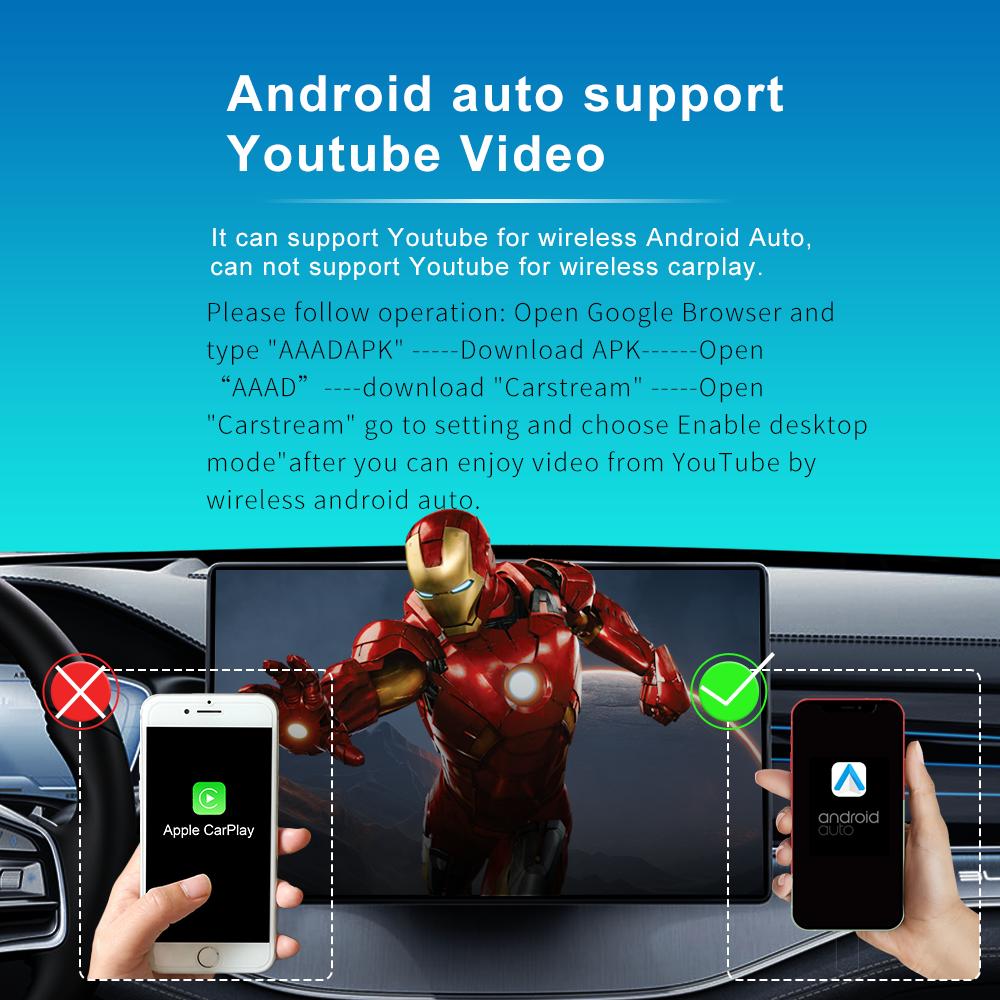 XUDA 2025 Беспроводной адаптер CarPlay Android Auto Беспроводной Адаптер Умный Мини-бокс Plug and Play WiFi Быстрое Подключение Универсальный для Nissan