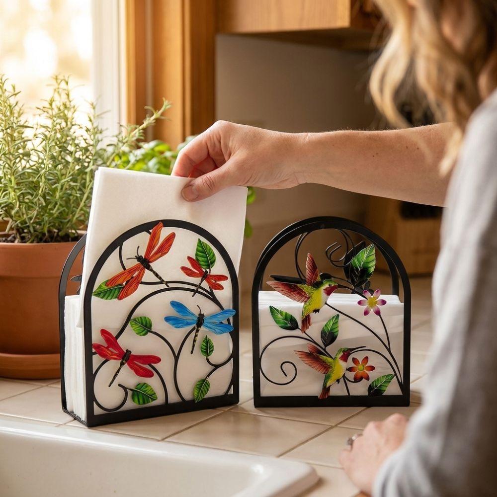Waterproof Paper Towel Shelf Sturdy Napkin Box Creative Tissue Dispenser Countertops