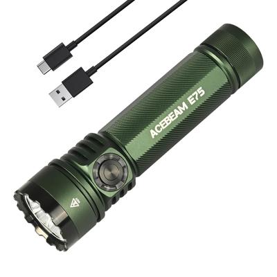 ACEBEAM E75 Высокая цветопередача Дневной свет 5000K LED 3000 Высокая Удобная работа IP68 Горный поиск и аварийное отключение электроэнергии Фонарик для использования в чрезвычайных ситуациях,