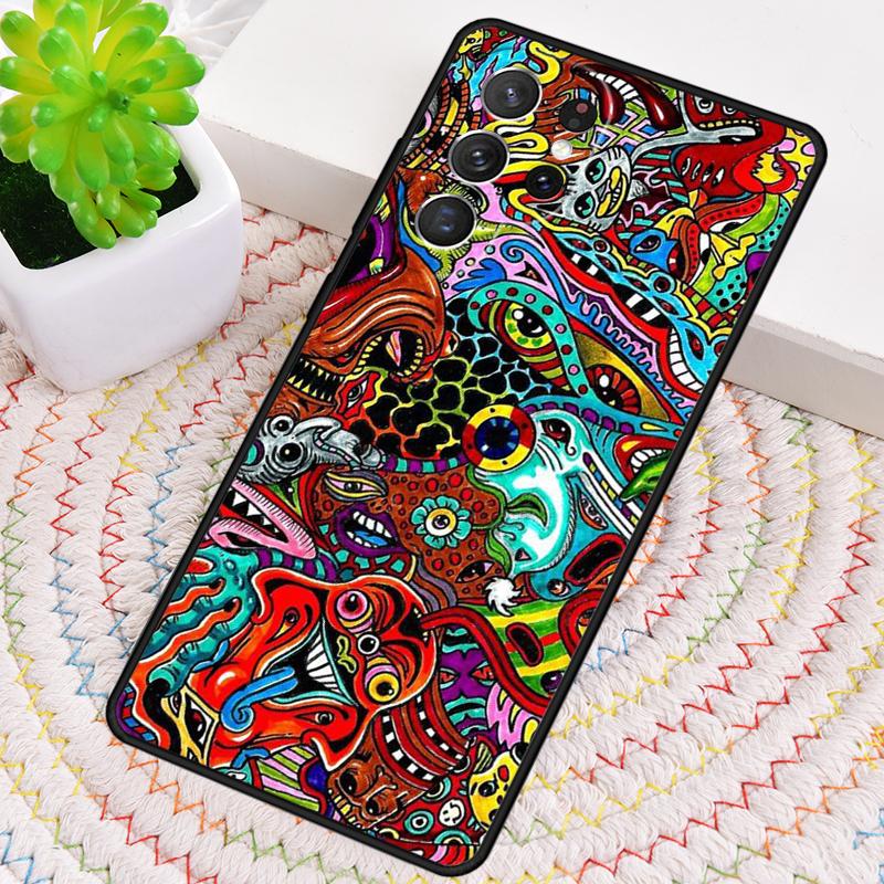 Красочный психоделический триповый чехол для телефона Samsung Galaxy note 10 pro S26 Ultra S23 S24 FE S25 S21 S22 PLUS ударопрочный