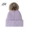 Stylish Winter Accessories for Women Knitted Hat Women, Cold Weather Fleece Lined with Pom Warm Knit Caps Daily Wear Pom, Chunky Snow Hat, Soft Ribbed