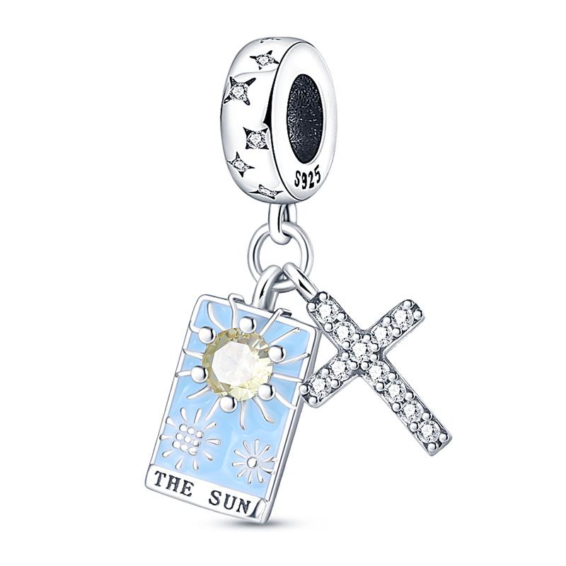 Шармы Медь Классический Солнце Луна Звезды Магия Таро Подвески Бусины Подходят для Оригинальных Браслетов Ожерелий Для Женщин Роскошные DIY Украшения