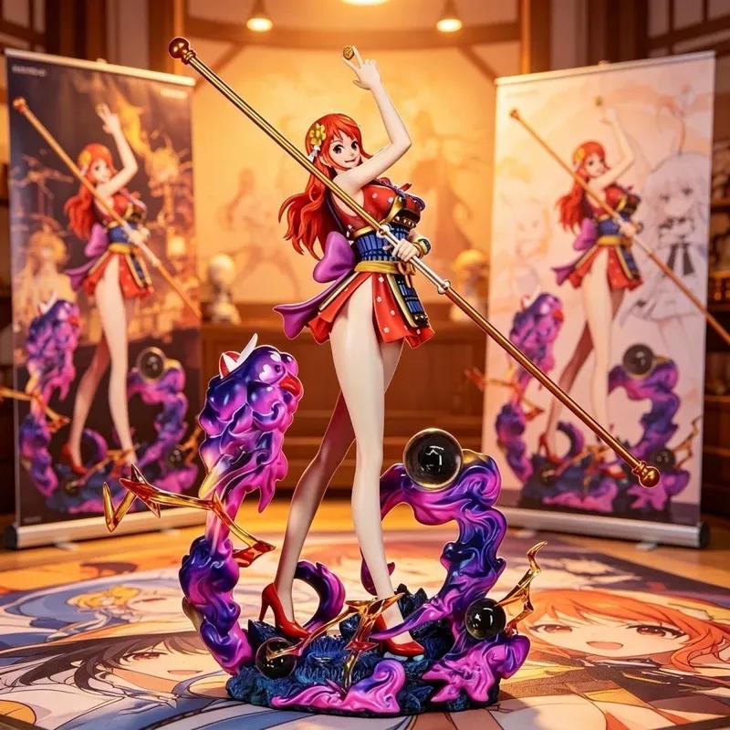 30 см One Piece Нами Аниме Фигурка Действия Модель для Корпуса ПК Украшение Периферия Подарок Автомобиль ПВХ Статуя Коллекционная Фигурка для Украшения Комнаты