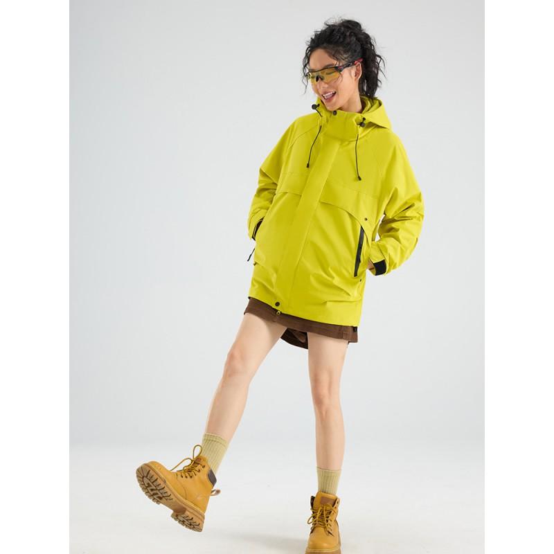 Men Women 3-in-1 Waterproof Windproof Hiking Jacket With Removable Fleece Liner Outdoor Camping Trekking Skiing