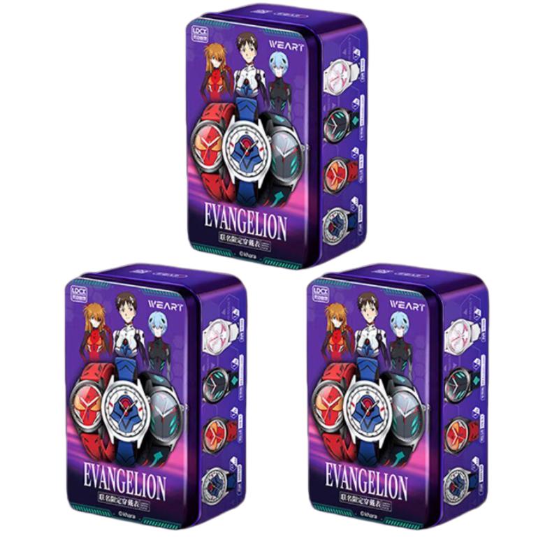 Оригинальные часы серии WEART Neon Genesis Evangelion, фигурки из аниме, коллекционные украшения, подарок на день рождения для фанатов