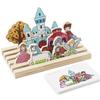 Деревянная игра Монтессори для детей, игра на логическое мышление, одинаковые по форме игрушки, 3d головоломка, космическое воображение, обучающая доска, развивающие игрушки