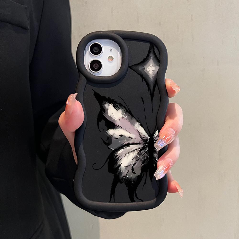 Чехол для телефона Macaron из мягкого силиконового материала с большой волной и кромкой, противоударный защитный резиновый чехол для iPhone Samsung Huawei Honor Xiaomi Redmi OnePlus Moto