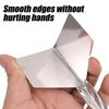 1Pcs Caulk Removal Tool Outdoor Corner Trowel Stainless Steel Filling Squeegee Wall Plaster Scraper 90 Degree
