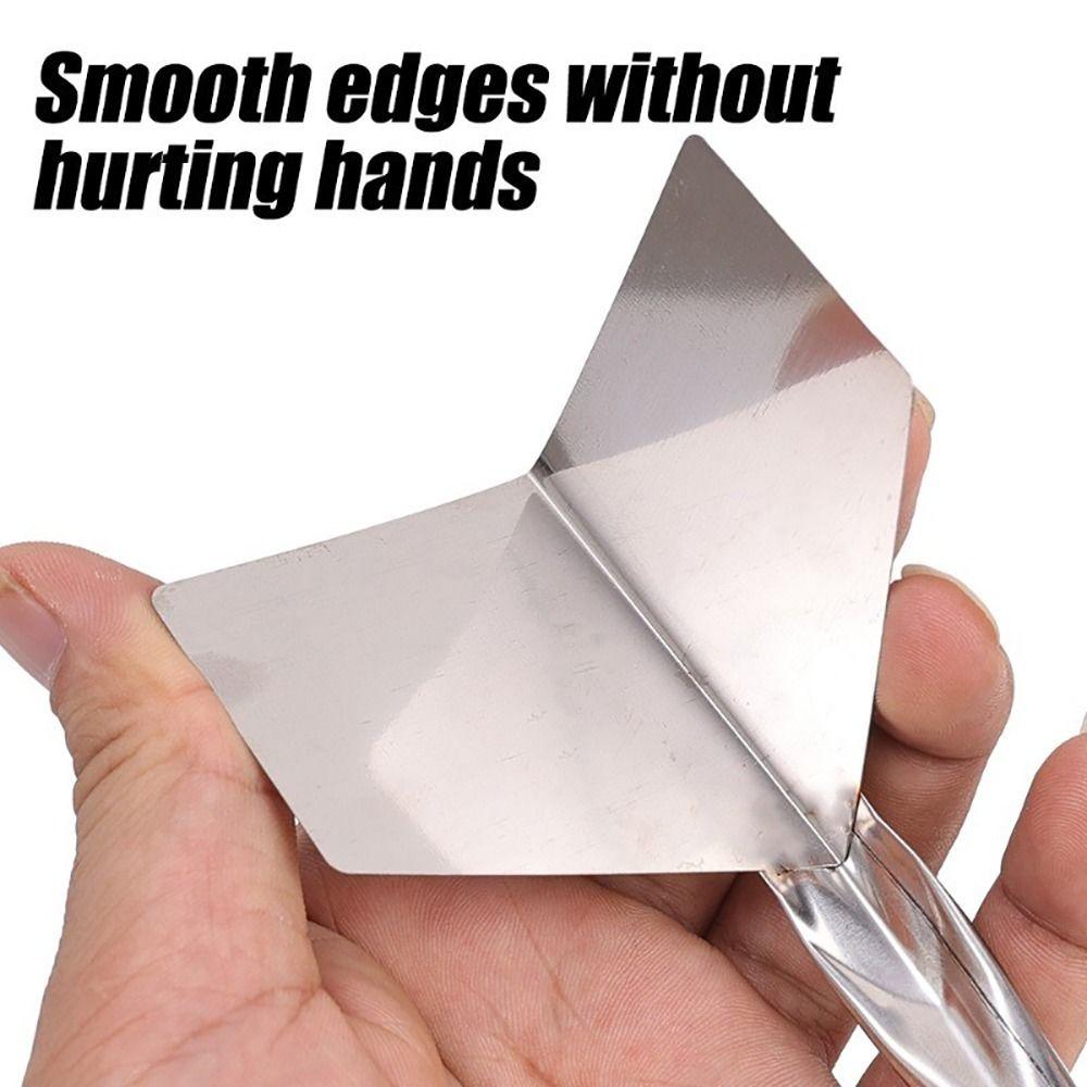 1Pcs Caulk Removal Tool Outdoor Corner Trowel Stainless Steel Filling Squeegee Wall Plaster Scraper 90 Degree