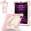 For Apple iPad Pro 11 (2021) 360° Rotating Grip Heavy Duty Protection Stand TPU+PC 3in1 Anti-knock Shockproof Tablets PC Case