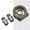 Oil Temperature Pressure M20-1.5 3/4-16UNF Universal Aluminum Oil Filter Sandwich NPT1/8 Instrument Plate Adapter Sensor Base