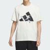 adidas Футболка с графическим принтом для футбола, спортивная, свободная, удобная, мягкая, повседневная, с коротким рукавом, мужская, KC2866