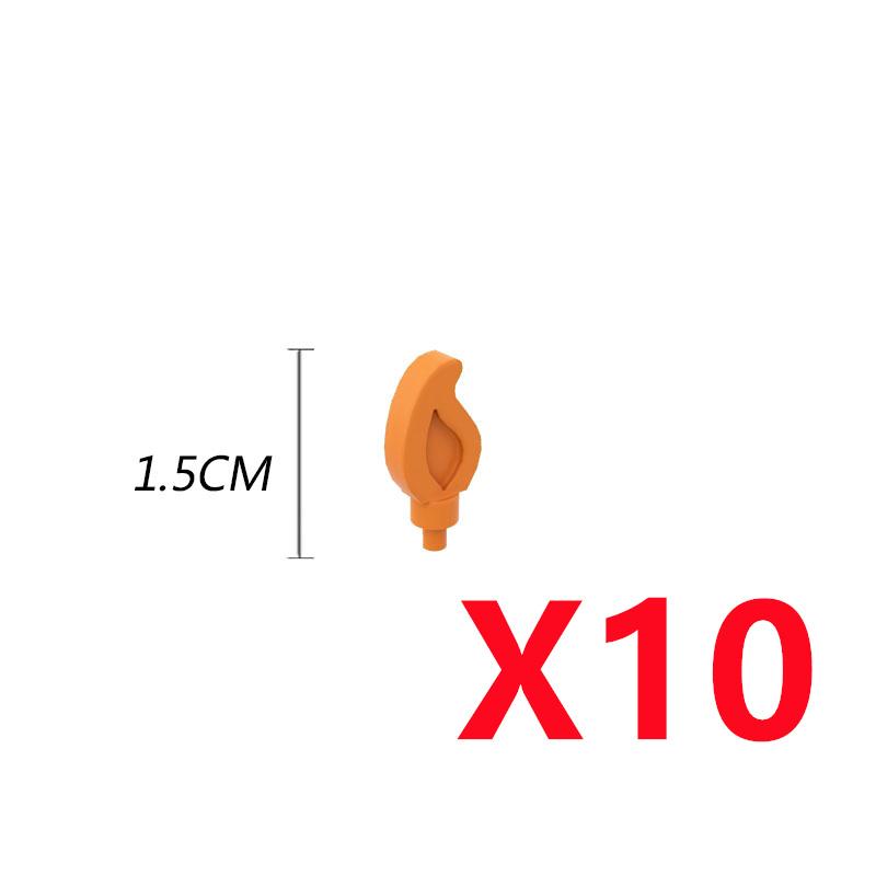 MOC Строительные блоки Костер Пламя Средневековая Бутылка вина Набор аксессуаров Модель подсвечника Мини-кирпич Совместимая игрушка Подарок Сделай сам X019