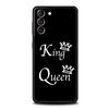 Чехол для телефона в стиле мультфильма для пары, с короной, король, королева, для Samsung Galaxy S24 S23 S22 S20 Ultra S21 FE 5G S10 S9 Plus S10E S8