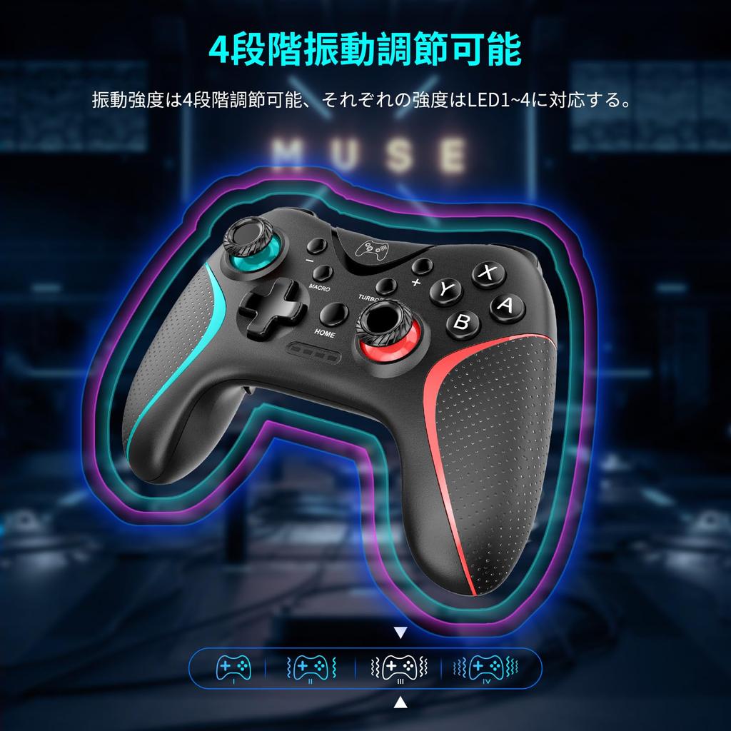 Контроллер Switch 2024 Обновление Контроллер Sungale Switch Pro Автоматическое удержание с кнопкой «Назад» Функция макроса Bluetooth-подключение Датчик гироскопа 10 часов