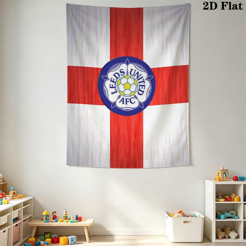 LUFC logo Wall Hanging Printed Fabric Blanket Decorative Tapestries for Bedroom Living Room Home Decor