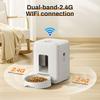 Automatic Pet Feeder 2L Smart Cat Food Dispenser Timed Automatic Feeder 1-4 Meals Dry Food Programmable Portion Control for Dogs