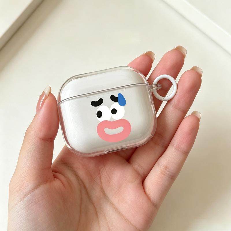 Забавный эмодзи сосиски, совместимый с защитным чехлом для Apple AirPods 1/1/1 Gen, Pro, Bluetooth-наушниками, мягкий чехол
