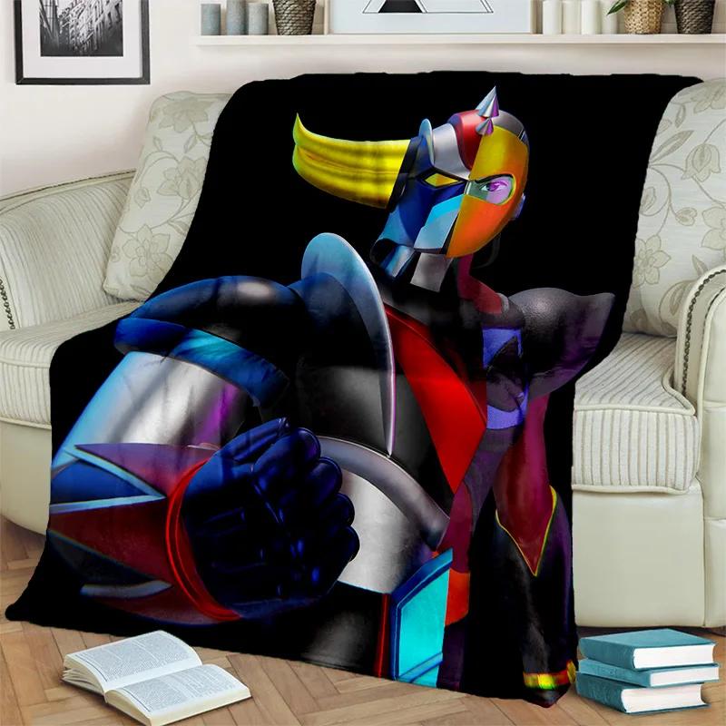 Одеяло с рисунком НЛО, робот-грендайзер, аниме, мягкое одеяло для дома, спальни, кровати, дивана, пикника, путешествия, офиса, одеяло, детское одеяло