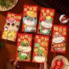 6pcs Blessing 2026 Horse Year Red Envelopes Chinese Style Money Envelope Spring Festival