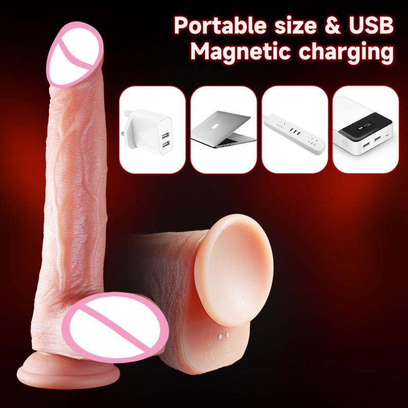 Реалистичный вибратор-дилдо для женской мастурбации с подогревом, пенис для проникновения, анальный вибратор, дилдо с большим членом, сексуальные игрушки для взрослых