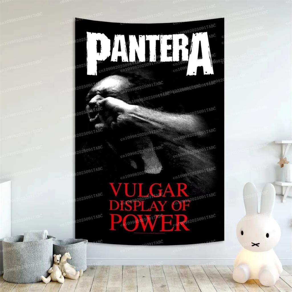 Комната Клуб Бар Кафе Декор Подарки Рок-группа Panteras Гобелен Эстетичный Домашний Декор Настенное Украшение Спальня Общежитие Фон Баннер
