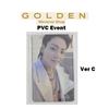 BTS Сольный альбом Чонгука GOLDEN — ПВХ-фотокарточка Weverse