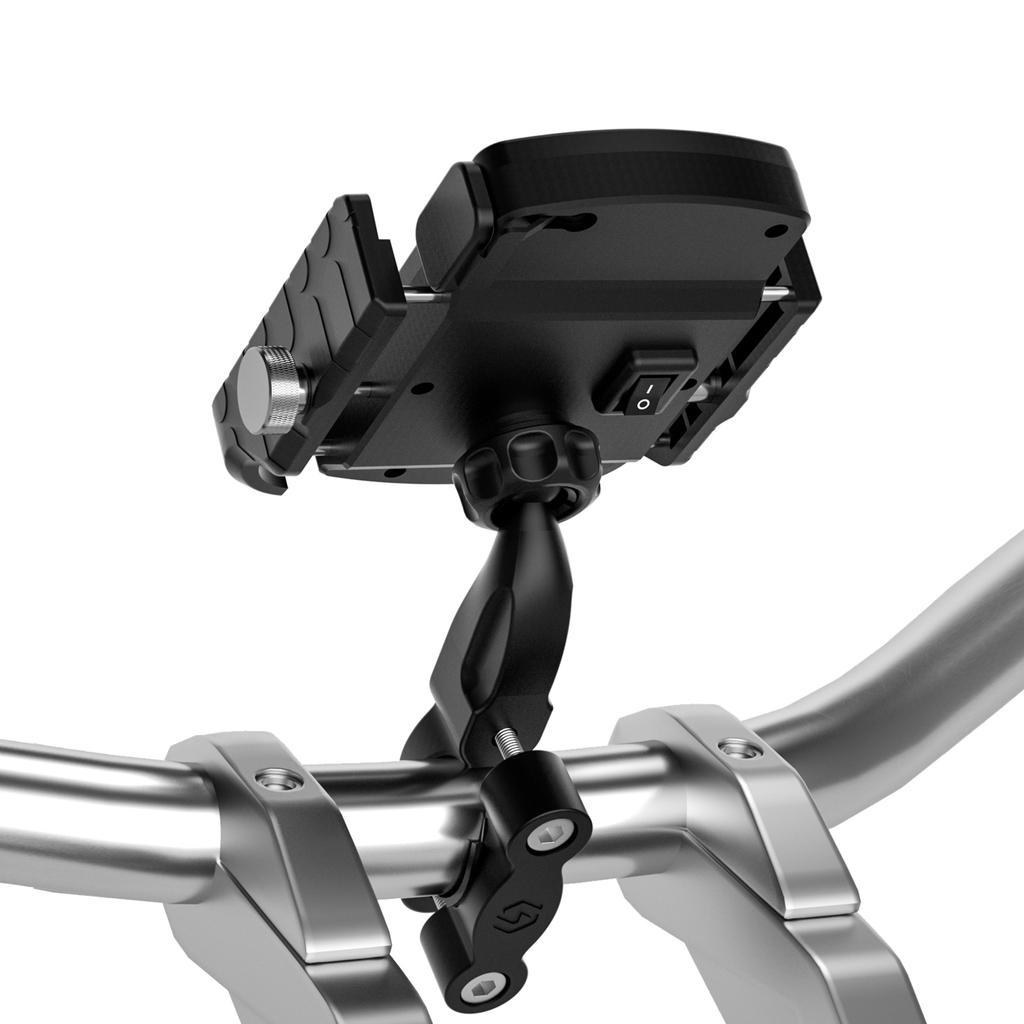 15W Phone Wireless Charge Bracket Extension Bracket Black A For Moto Scooter