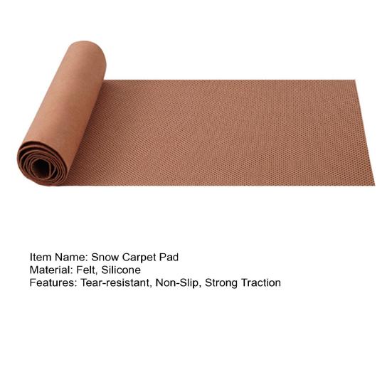 Snow Carpet Pad Anti-Slip Silicone Particle Felt Mat Strong Traction Easy To Use Tear-resistant Non-Slip Ice Snow Mat for Garden Patio Belcony