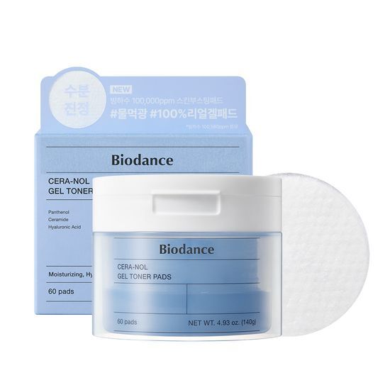 Biodance Гелевые тонер-пластины 60 шт. (Выберите 1 из 4 типов)(Коллаген, Церанол, Вита, Морские водоросли.)