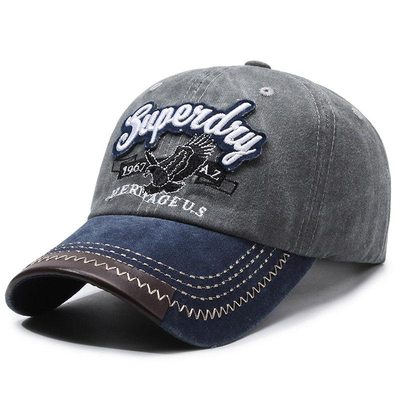 Весна осень новая вышитая шапка с орлом Стираем старые буквы супер дневная бейсболка ретро универсальная мужская и женская