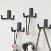 Крючок Light Luxury Creative Double Hanging Clothing Hook Перфорированный сплав Спальня Гостиная Входная обувница Шкаф Металлический крючок для одежды