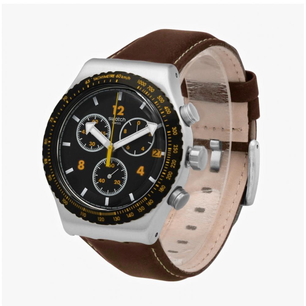 Swatch YvS530 ESSential Canyon ChaSer Хронограф Мужские Уретановые Часы