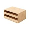 Деревянный лоток MUJI для хранения с 2 ящиками Прибл.. Ш25,2xГ17xВ12,6 см 44310229 Тип лотка Поверхность из МДФ: Шпон Дуба Китай