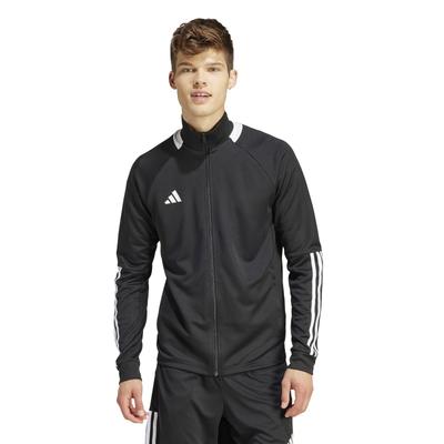 Приталенная куртка Adidas с мужскими полосками размера L, черно-белая, (IR9746)