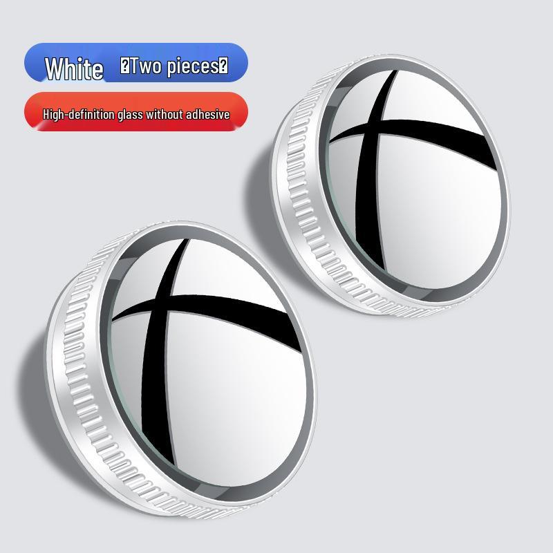 360° Adjustable Round Blind Spot Mirror - Suction Cup Rearview with Wide Angle View