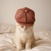 Dog Decoration Hat Retro Pet Beret Hat Universal Adjustable Cat Gentleman's Hat Three-dimensional Pet Dress Up Cap Four Seasons