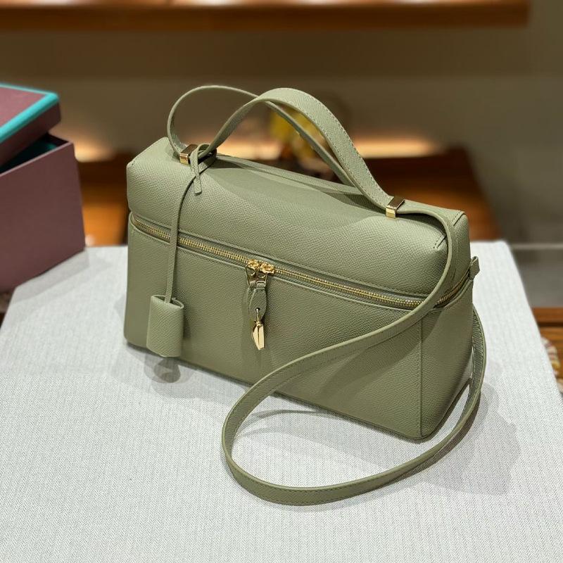 2024 Новый Extract Premium Genuine Leather Palmprint Lunch Box Сумка через плечо Большая вместимость Box Кожаная сумка