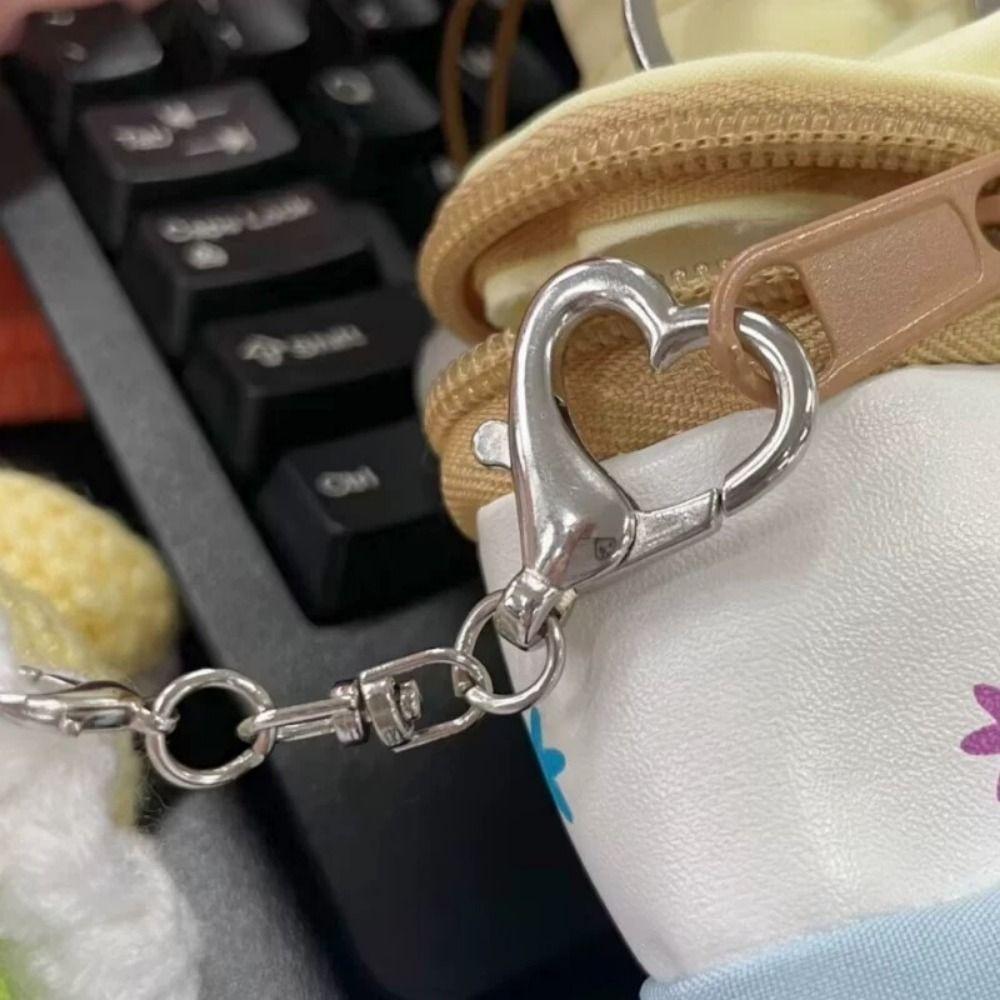 10Pcs Multi Styles Keyring Pendant 360 Rotate Star Shaped Clasp Metal Swivel Clasp Key Chain Rings