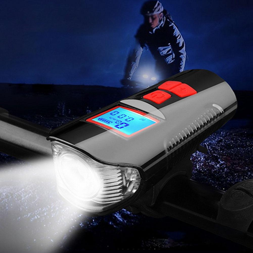 Многофункциональный велосипедный фонарь USB-перезаряжаемый Передний фонарь для велосипеда Аксессуар